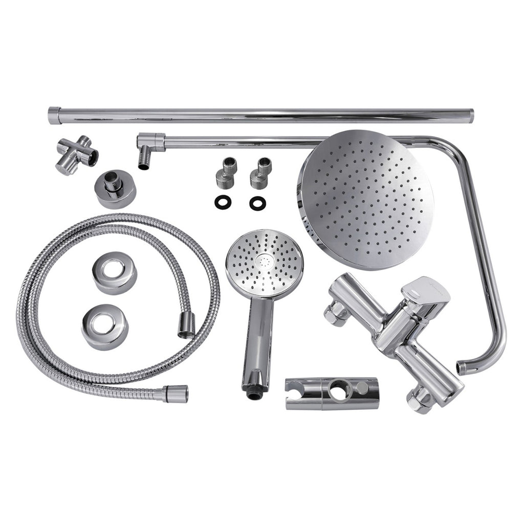 SaunaLife Barrel Shower Model R3 - Rain-Series Outdoor - 53"Wx90"H